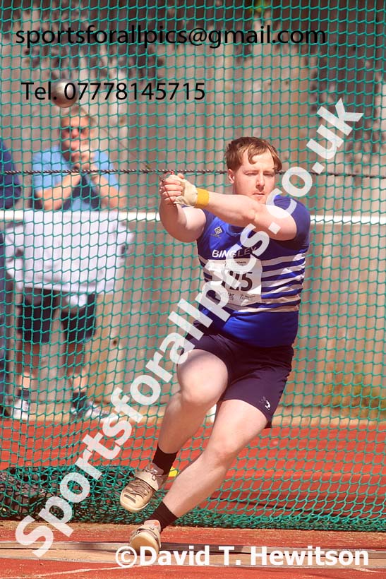 Senior Mens hammer, 2024 Northern Senior and Under-20s Track and Field Champs, Middlesbrough.  Photo: David T. Hewitson/Sports for All Pics